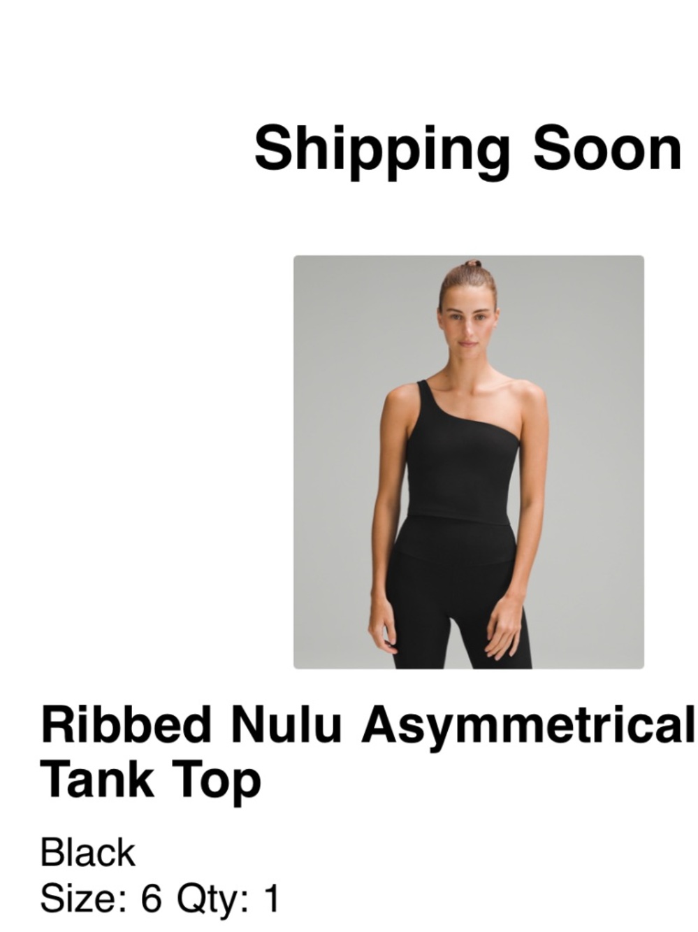 Lululemon athletica - Ribbed Nulu Asymmetrical Yoga Tank Top - Picture 2 of 5